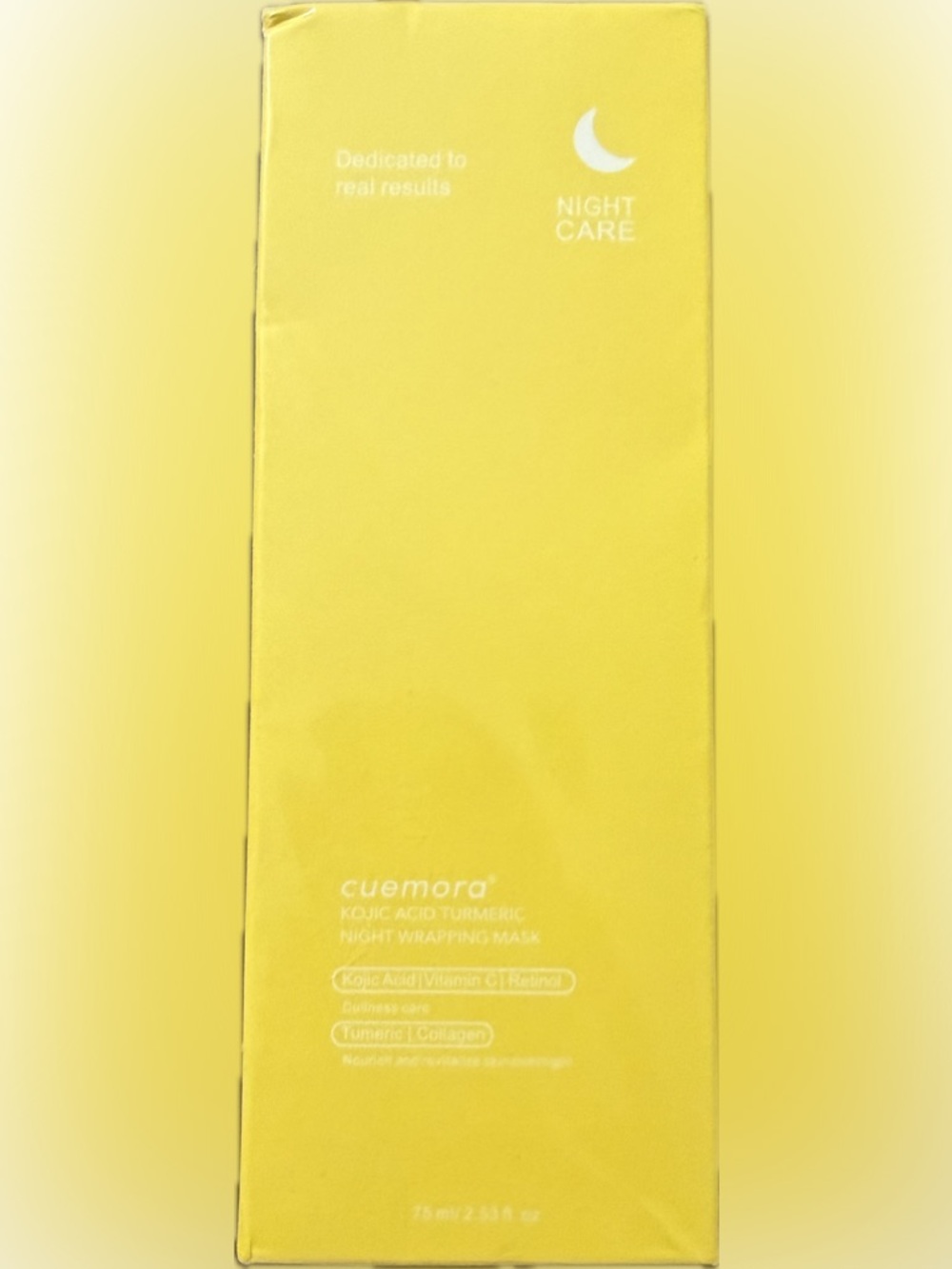 cuemora Night Mask Kojic Acid Turmeric Collagen Blemish Care 75ml Face